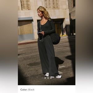 NWOT FP Movement Hot Shot Wide Leg Long Sleeve Onesie Jumpsuit